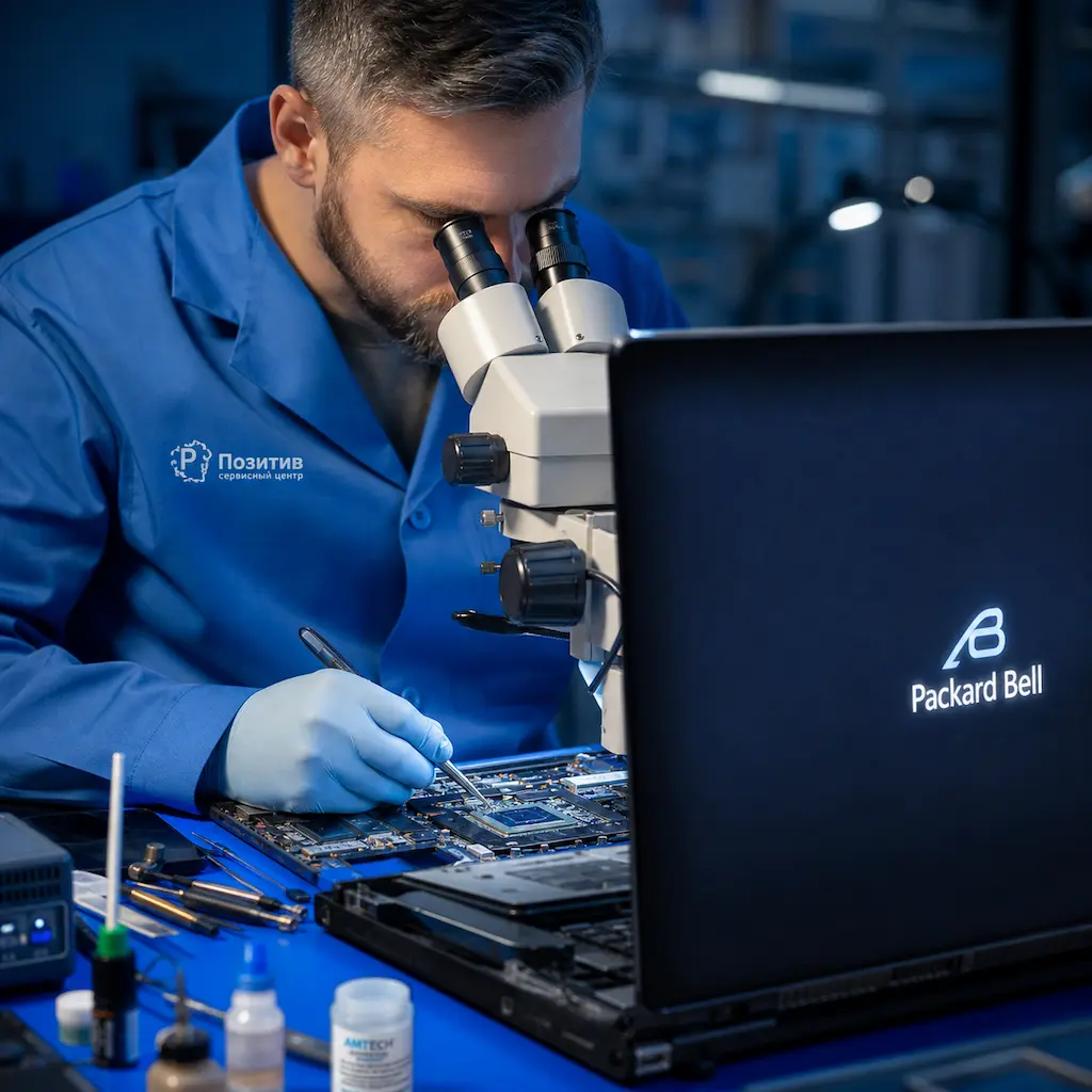 Замена видеокарты ноутбука Packard Bell в Волоколамске