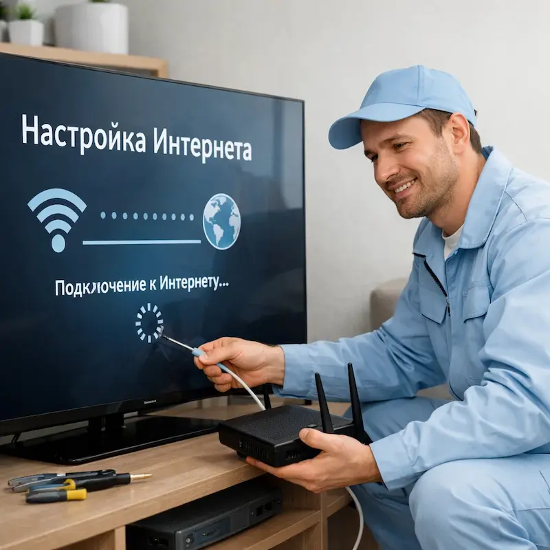 Настройка интернета на ТВ в Волоколамске