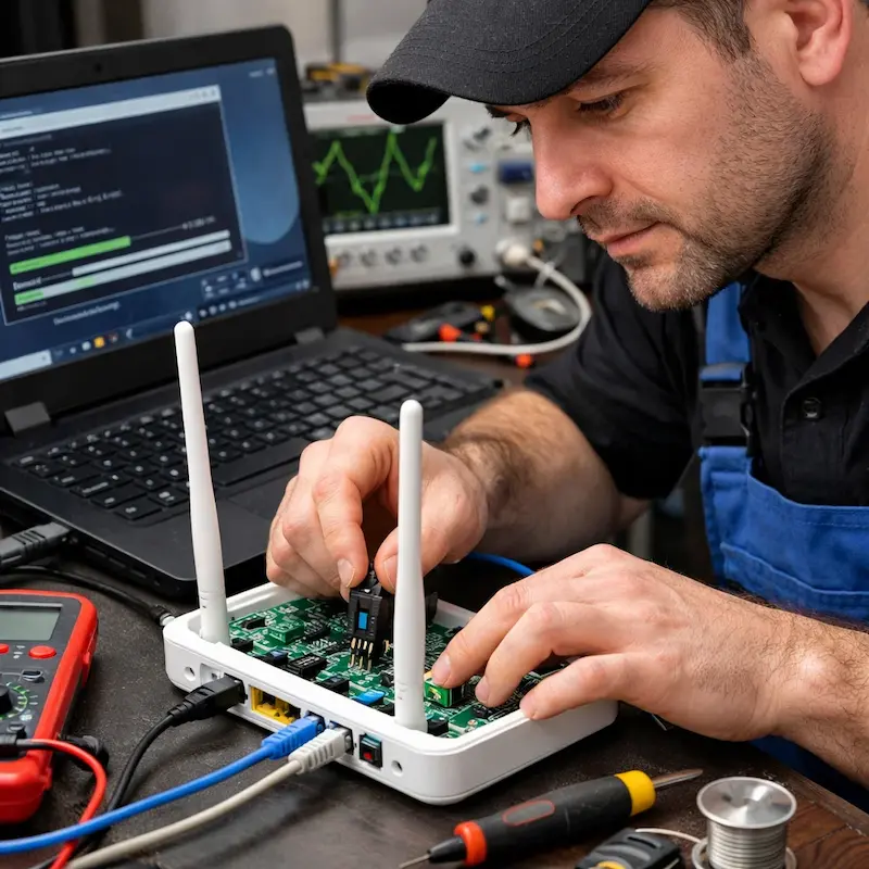 Перепрошивка WiFi роутера в Волоколамске