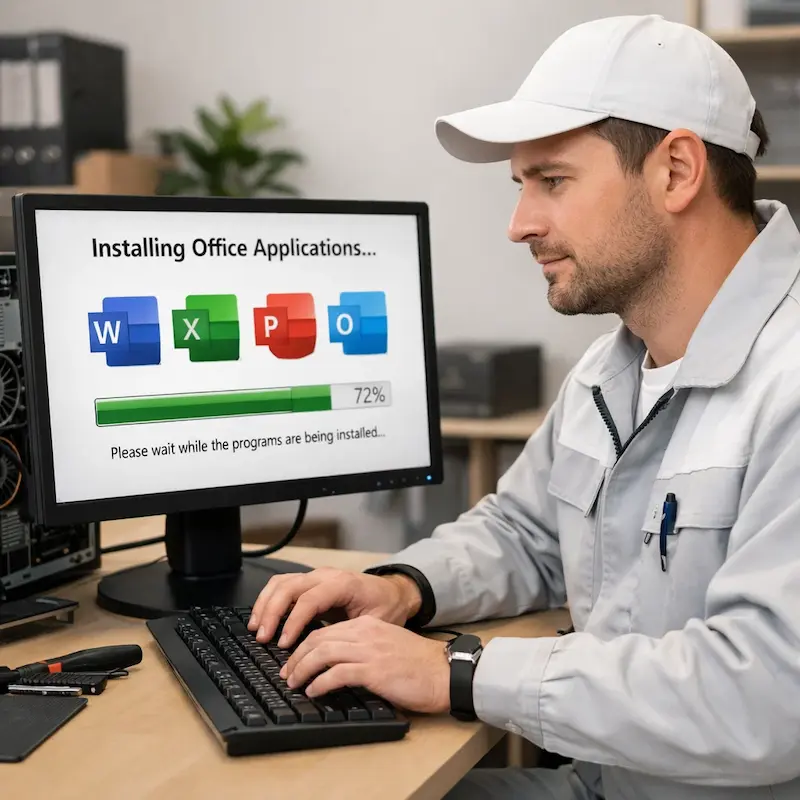 установка офисных программ на компьютер в Волоколамске