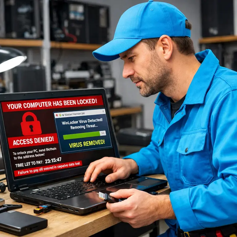 Поможем разблокировать компьютер и ноутбук в Волоколамске